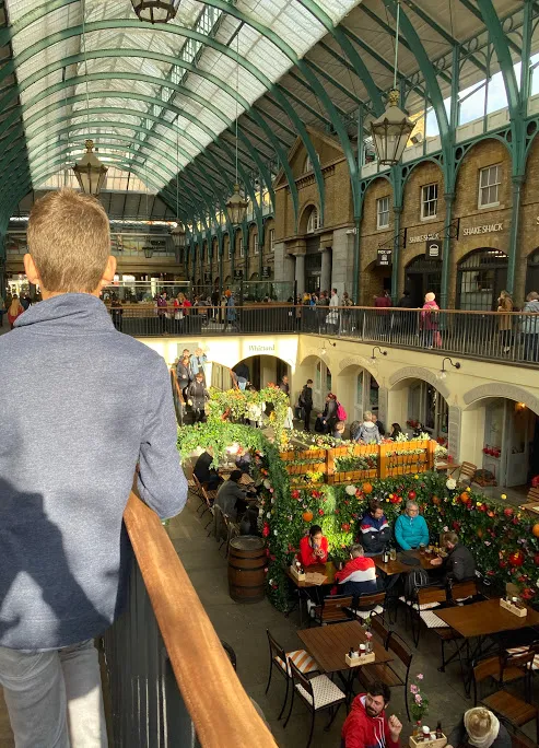 View from top of Covent Garden
