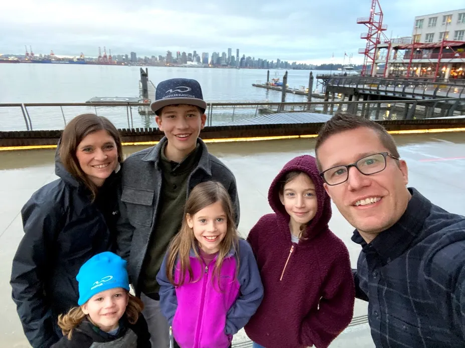 Family Pic in Lower Lonsdale Vancouver
