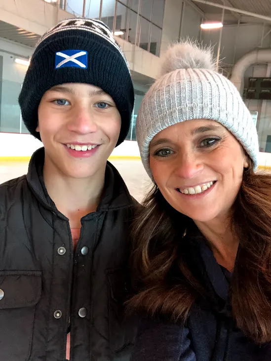 Mom and Tall Son