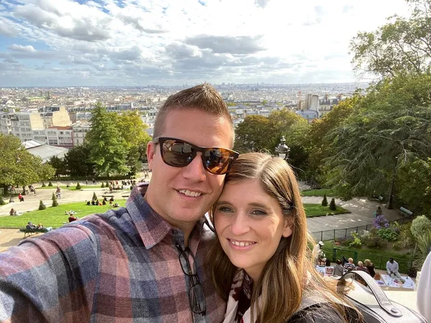 Overlooking Paris at Sacre Coeur